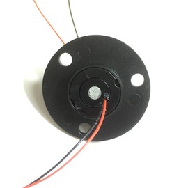 Taidacent Hollow Slip Ring Rotary Electrical Contact 2/4/6/12 Road Collector Ring Conductive Electric Motor Slip Ring Rotating Connector (2 Wire 2A Inner Hole 5mm Outer Diameter 22mm)