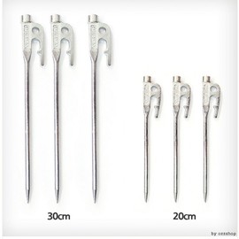 Polar Bear High-Strength Forged Peg / One-Piece Forged Stake for Camping, Tents, Tarps Polar Bear Forged Peg 20cm 2ea