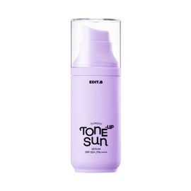 EDIT.B Sunday Tone-Up Sun Serum #Pink 55ml SPF50+ PA++++ - NEW Pink (Brightening)+Keyring/Miniature