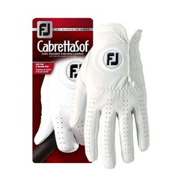 FootJoy CabrettaSof Cadet Glove, White, XL