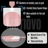 MUTIOVO French Tip Toe Nail Tips Press on, Sharp Square