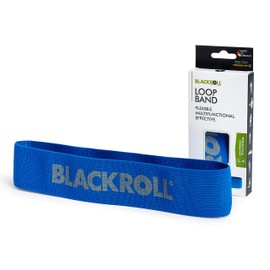 BLACKROLL® LOOP BAND (32 cm), Fitness Band for Functional Training, Skin-Friendly Resistance Band, Training Band for Home, Office or Park, Strong Resistance (6.7 kg), Made in Germany, Blue