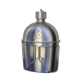 GEN 2: ALFA1 GI Stainless Steel Canteen & Kidney Style Cup (With 12 Lobe Stainless Steel Cap)