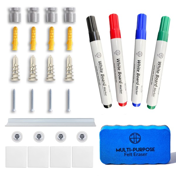 J&J worldwide Install Fittings, Inclues Hardware, Maker Tray, Markers, Eraser