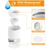Gleonlux LED Surface-Mounted Spotlight, IP44, White, Dimmable, Surface-Mounted Spotlights, Flat,
