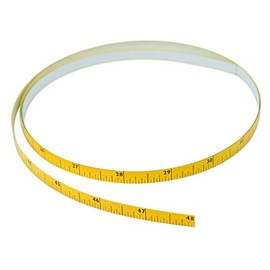 POWERTEC 71163 Left to Right Measure Tape with Adhesive Backing, 4'