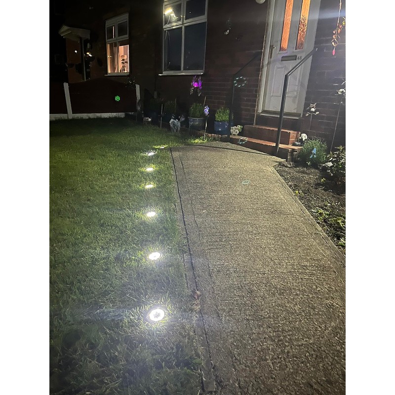 Solar Lights,Solar Lights Outdoor Garden,8 Pack Solar Ground Lights,Waterproof Solar