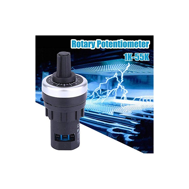 5 x Plate Mounted Potentiometer VSD/VFD Rotary Potentiometer 5K
