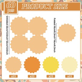 100 Pcs Boho Sun Paper Napkins First Trip Around the Sun Party Decorations Bohemian Hippie Sunshine Disposable Napkin Sunshine Luncheon Napkins for One Year Old Birthday Baby Shower Party Supplies