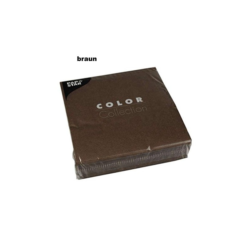 Serviette - 33 x 33 cm - uni - 3-lagig