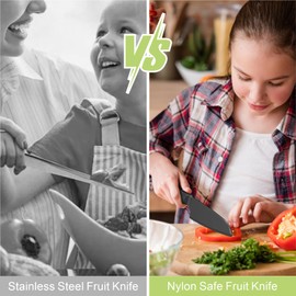 Nylon Knife Kitchen Plastic Knife for Real Cooking and Cutting Pizza, Cakes, Bread, Fruits, Veggies Durable Nylon Kitchen Knife for Kids, Kaizen Chef Knife, Kitchen Knife for Professional Use