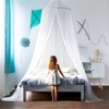 SZHTFX White Mosquito Mesh Net for Bed Canopy,Large Dome Hanging