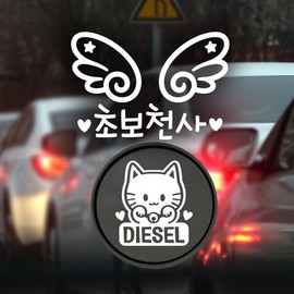 Jeje Deco P_Beginner Winged Beginner Angel Reflection+Fuel Cap Maneki Neko Diesel W / P_초보 날개초보천사 반사+주유구마네키네코 디젤W