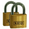 Kasp 125 Premium Brass Padlock 20mm Twin