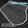 DURATECH Ratcheting Combination Wrench Set, 144-P, Double-Stacked Pawls, 8-Piece, SAE,