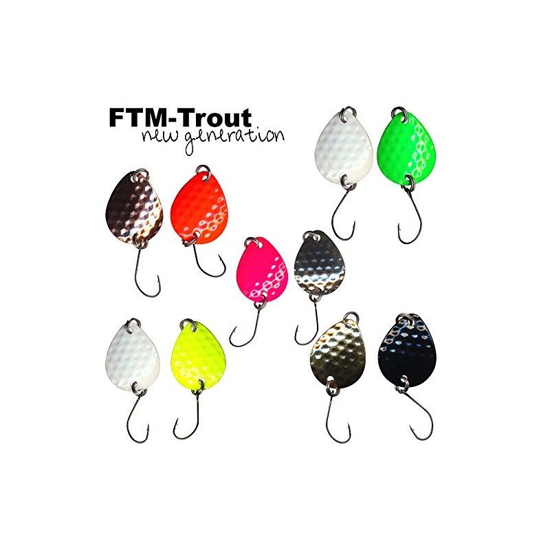 10 FTM BILG Spoons – 1.7g Spinning Fishing Lure Trout