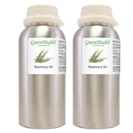 2 Bottles - 16 fl oz Rosemary Essential Oil (100% Pure & Uncut), Aluminum Bottle - GreenHealth