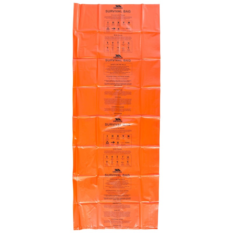 Trespass Radiator, Orange, Rettungsdecke / Thermodecke / Rettungsfolie / Survival