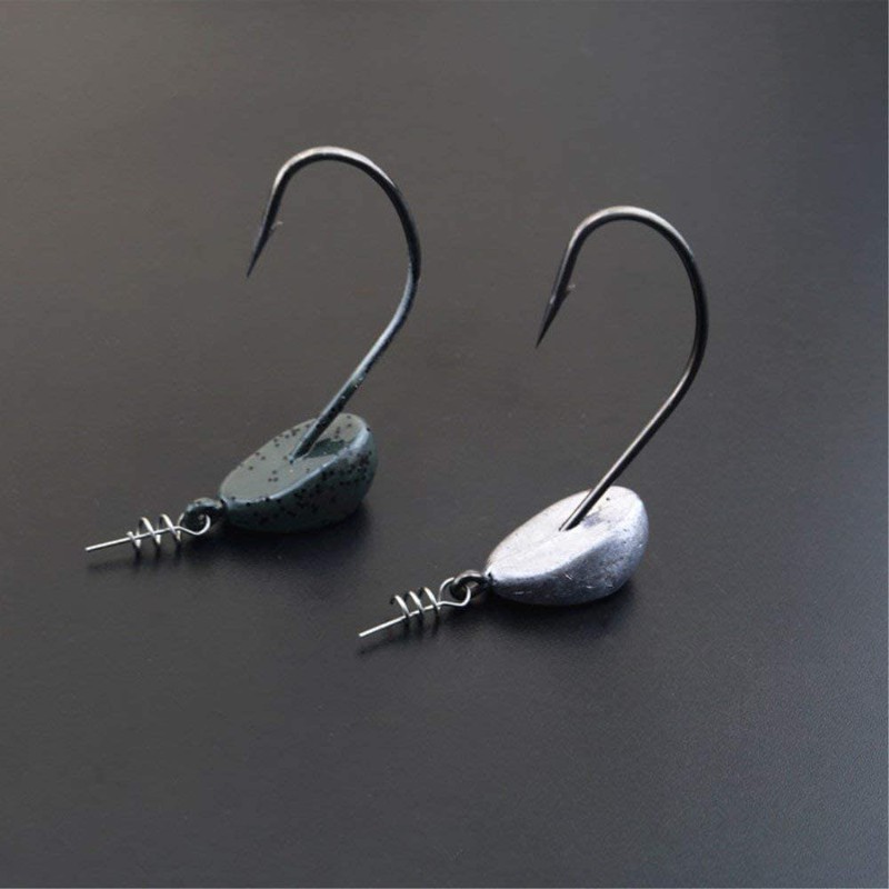 OMYZERO 200Pcs Soft Lure Bait Spring Twist Lock Outdoor Fishing