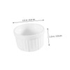 Zerodeko 6pcs Ceramic Dessert Bowls Set Heat Resistant Pudding Bowls