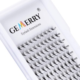 3 Pieces GEMERRY 3D 5D 8D 10D 12D 14D Eyelash Extensions, Ready to Use, Fan Volume Lashes 0.07 mm