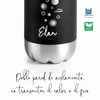 Lacor 62536 Double Wall Stainless Steel Bottle - Black, 0.26
