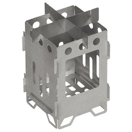Fox Outdoor - Small outdoor stove ""Hobo"" of stainless steel for solid fuels