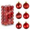 Mulaibdin Pack of 36 Christmas Baubles, Christmas Tree Baubles Plastic,