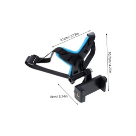 Operitacx Motorcycle Helmet Chin Strap Mount Secure Buckle Phone and Camera Holder Recording Shockproof Design with Antislip Grip for All Helmet Types Durable Material