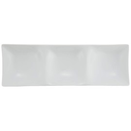 Tableware East Buffet Plate 3 Serving Plates 10" White Divider Plates