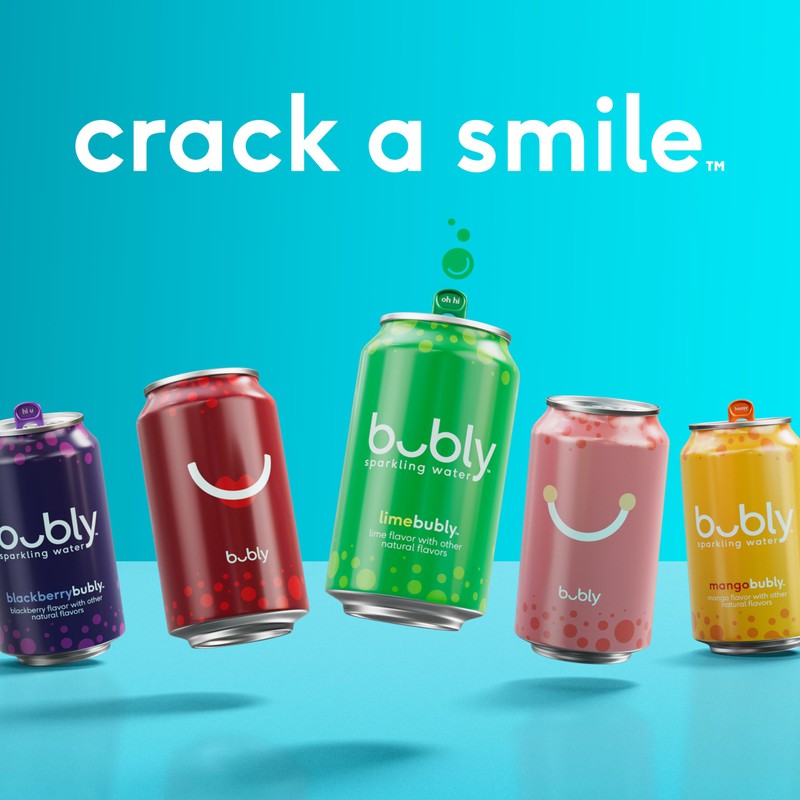 bubly Sparkling Water, 6 Flavor Variety Pack (Blackberry, Lime, Cherry,
