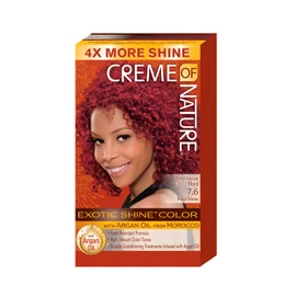 Creme Of Nature Hair Colour - Hair Colour Exotic Shine Colour Intensive Red 7.6
