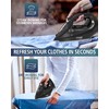 OMAIGA Steam Iron for Clothes, 1500W Clothes Iron with Non-Stick