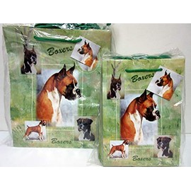 Ruth Maystead Boxer Dog Gift Bag Set of 10 Large & 10 Small Bags (Total 20 Gift Bags) Boxers