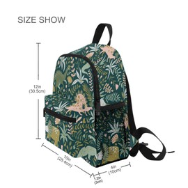 Mnsruu Girls Toddler Backpack Cute Dinosaur Plant Preschool Kindergarten Kids Bookbag Nursery Travel Bag Daycare