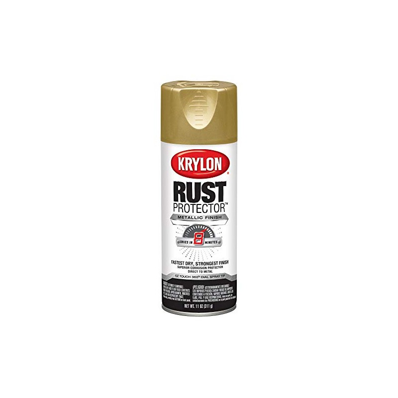 Krylon K06930000 Rust Protector Metallic Paint, Gold