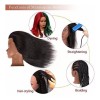 Pwwdada Maniqui Cabeza Cabello Natural Negro 40 Cm Pwwdada