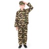 BOYS ARMY FANCY DRESS OUTFIT. CHILDS COMBAT SOLDIER COSTUME. CHILDS