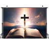 Mestiker 7x5ft Opened Bible Book Backdrop Biblical Background for Photography