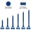 Etauwe 1/4" x 6" Blue Hex Head Concrete Screw Anchor
