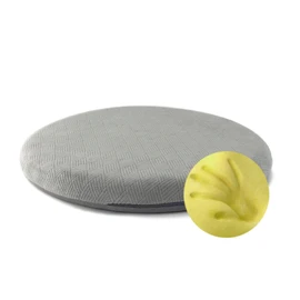 Sigmat Memory Foam Seat Cushion Anti-Slip Soft Round Stool Cushion Chair Pad 13 Inch Grey