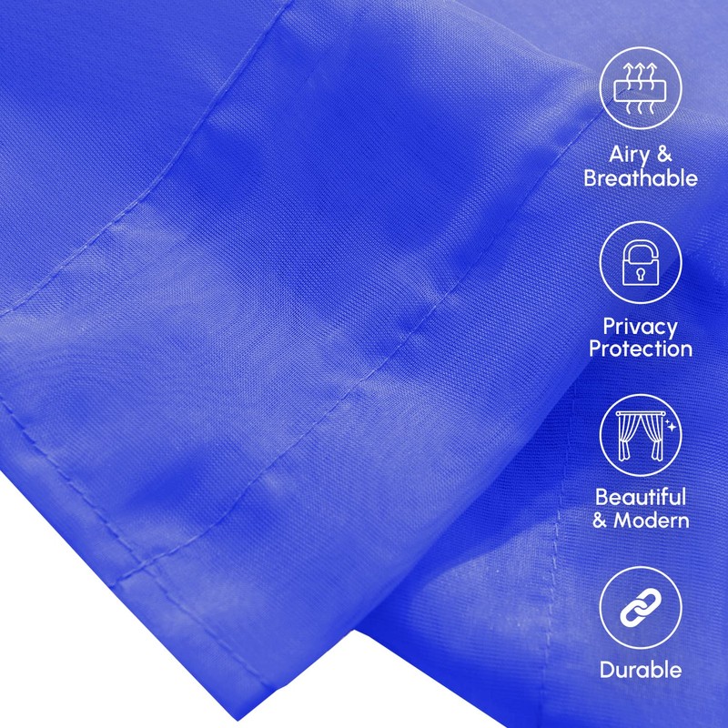 Elegant Comfort 2-Piece Sheer Panel with 2inch Rod Pocket -