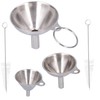 3pcs Stainless Steel Funnel Set - Durable, Leak-Proof, Multipurpose Funnels