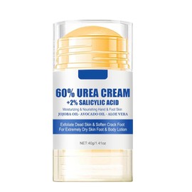 60% Urea plus 2% Salicylic Acid Foot Cream Moisturizer for Dry Cracked Feet Knees Elbows Hands Hydrates &Nourish Foot Care for Softens Skin Exfoliates Dead Skin Smoothing Skin Women and Men 1.41oz