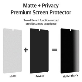 TUFF STONE [3+1] 3 Matte Privacy TPU film screen protector + 1 3D Carving Lens Protector compatible with Galaxy S24 Ultra 5G 2024 Easy to Install TPU Film screen protector Anti Glare & Peeping