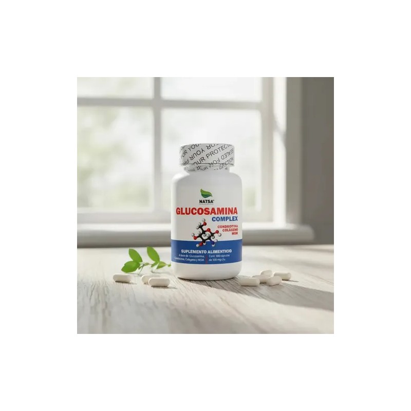 Glucosamina Complex 100 Cápsulas, Fortalece Huesos y Articulaciones, Ingrediente ultra