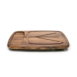 Ironwood Gourmet Kansas City Large Carving Board with Juice Channels, 22 x 15 x 2.5 inches, Acacia Wood
