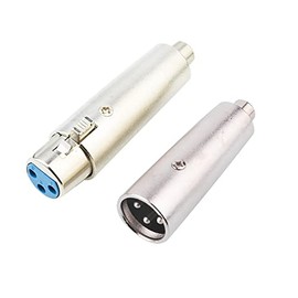 euroharry 1 Pair XLR Female & Male to RCA Female XLR to RCA RCA Adapter for Audio Microphone 3 Pin