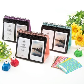 Instant Color Film Instax Mini Photo Stand Album (Holds 68 Sheets) (Purple)