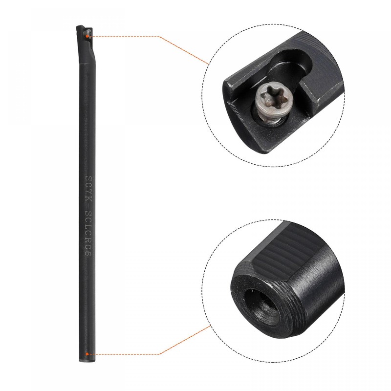 sourcing map 1/4" Shank Lathe Indexable Boring Bar Turning Tool